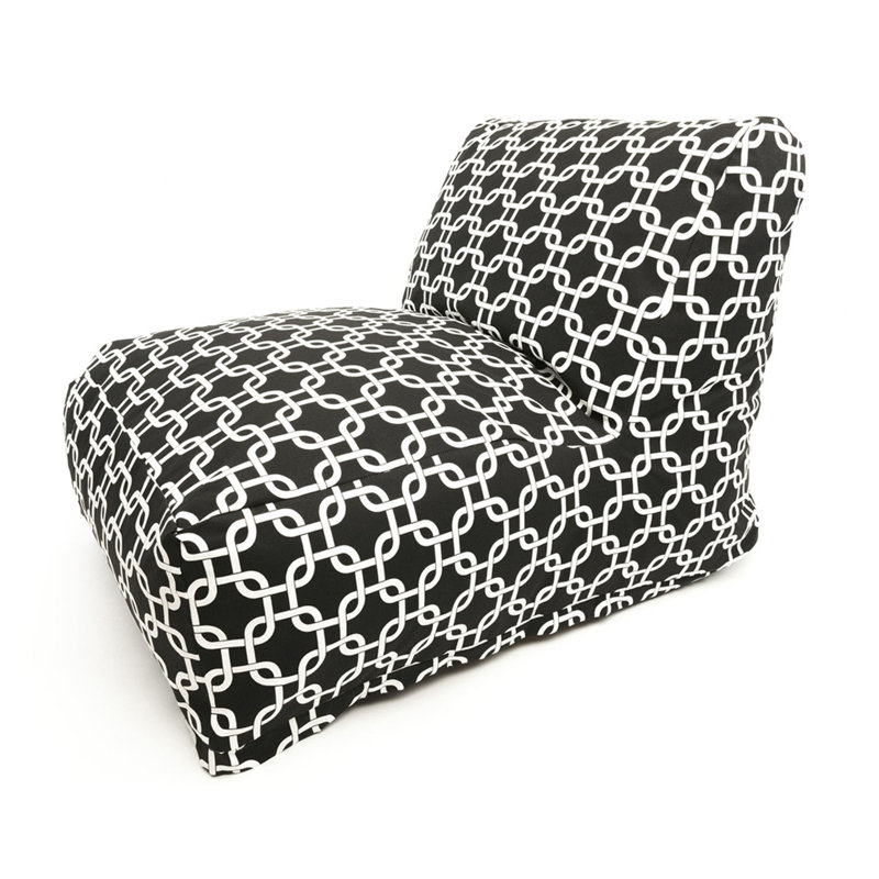 Roysum Cotton Bean Bag Chair & Lounger, Black