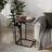 Farmhouse  C Shaped Couch End Table With Burl Finish Top-1872400109