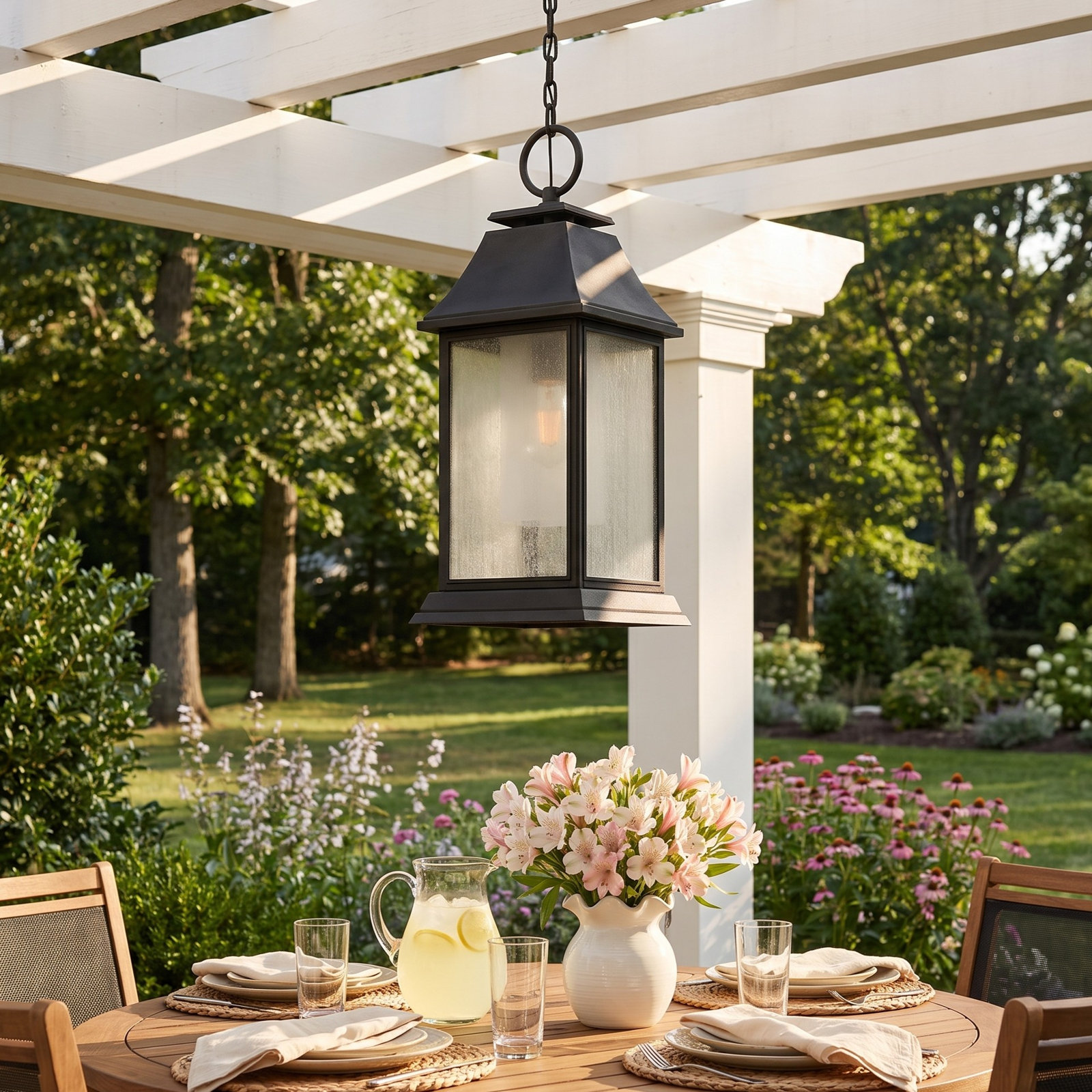 Nisbet Outdoor Hanging Lantern, Dark Weathered Zinc