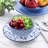  Reflections 16 Piece Assorted Stoneware Double Bowl Dinnerware Set in Blue