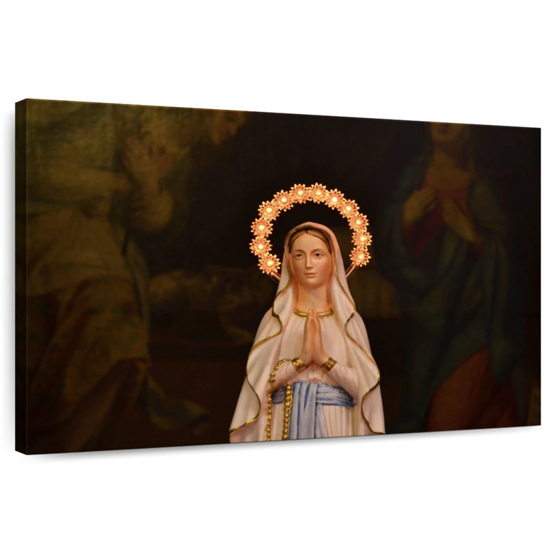 Adella, vierge Marie, priant, H 20 po x l 30 po