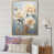 Cadre flottant doré