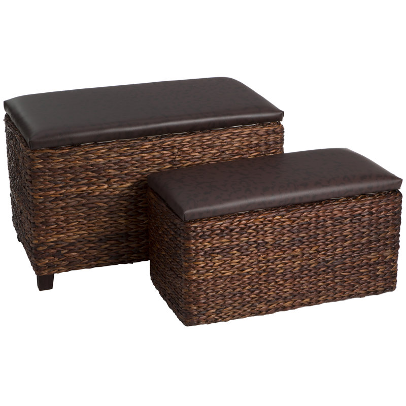 2 Piece Blanket Chest Set