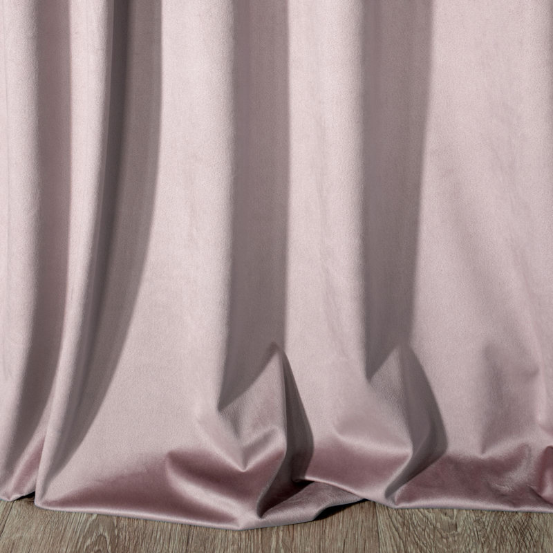 Abdihafid Blackout Curtains Single Panel, Pink