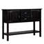 Buffet de salon en bois massif, grand espace de rangement - Console de 48 po de style rustique pour bureau