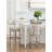 Malibu Swivel Upholstered Counter Stool with Metal Frame-58561799