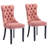 Tufted Velvet Wing Back Side Dining Chairs-747323165-792751470