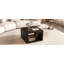 Table basse carrée pour le salon, table basse avec rangement, table centrale à 2 niveaux avec compartiment de rangement semi-ouvert de 30,8 po-759313623