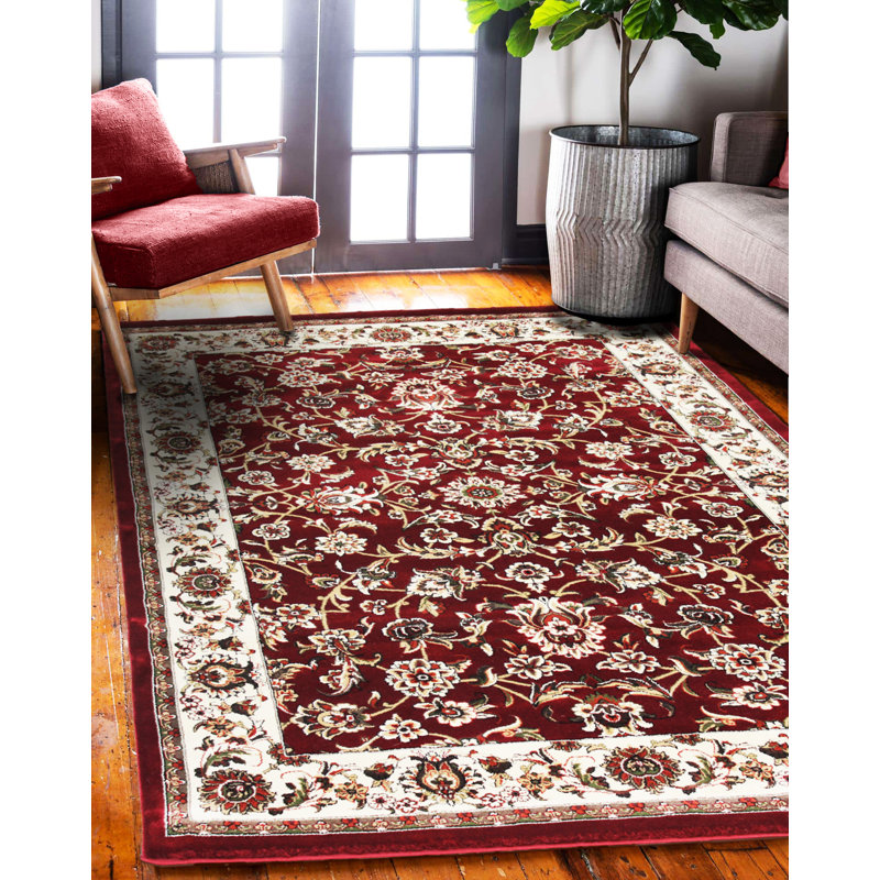 Deallen Abstract Indoor Rug, Rectangle 5'3" x 7'2"