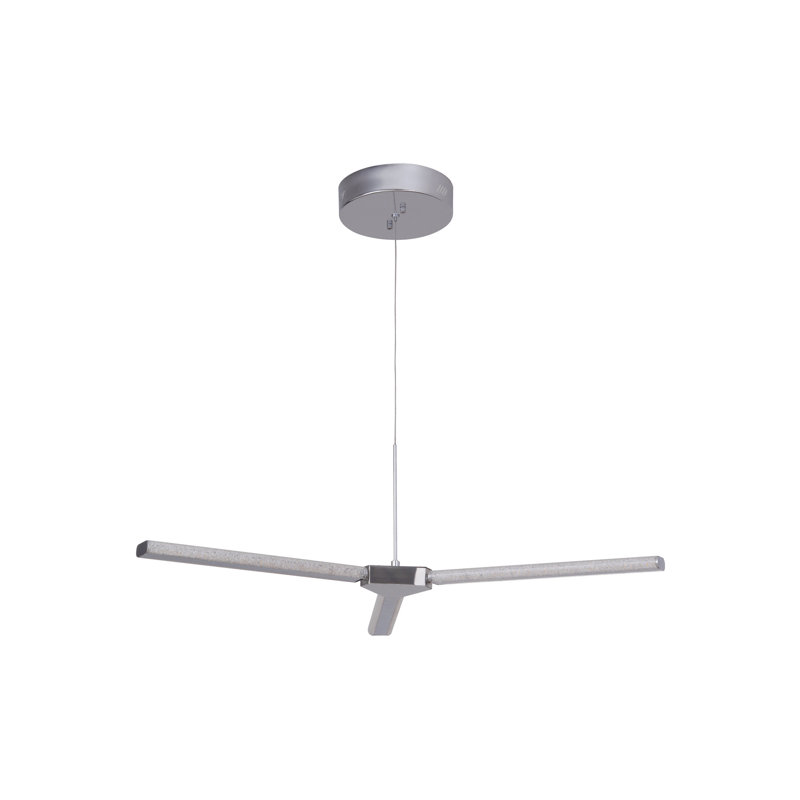 Lustre à del géométrique 3 lumières unique Elsa