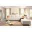 Grand canapé modulaire moderne, canapé modulaire en U avec fonction de rangement, canapé-lit de 123 po avec repose-pieds, méridienne modulaire à 6 places pour salon, chenille