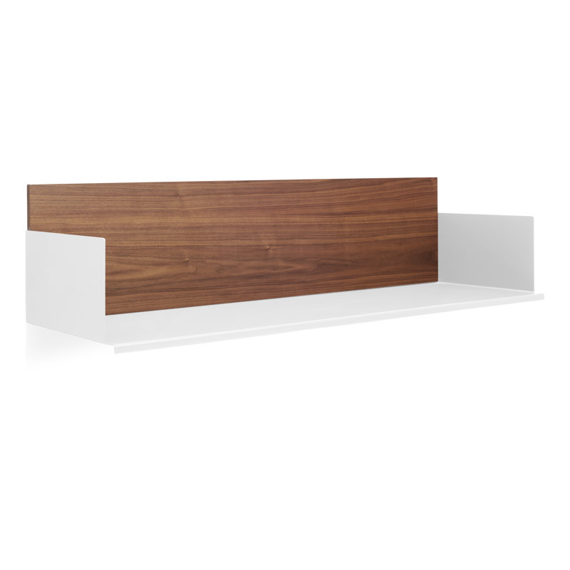 Tablette décorative Wonder, Noyer / Blanc