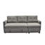 Canapé-lit modulaire convertible en forme de L, mobilier d'appoint élégant, canapé-lit escamotable pour petits espaces et salons