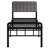 18 Inch Bed Frame with Upholstered Headboard and Metal Footboard-762013257-762013258
