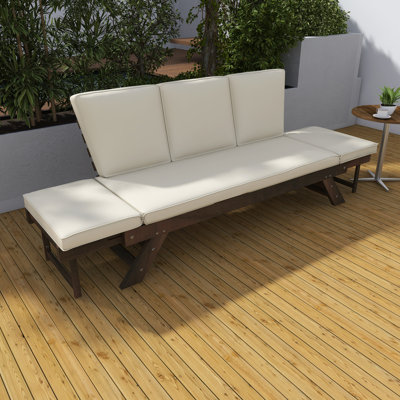 Adjustable Patio Daybed With Cushions