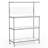  4-tier Coffee Bar Table W/adjustable Shelves S Hooks Hanging Net & Shelf Liner