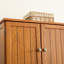 Armoire de rangement élégante à 8 portes avec 4 tablettes - Améliorez le style de votre maison en chêne pour ajouter une touche d'élégance à