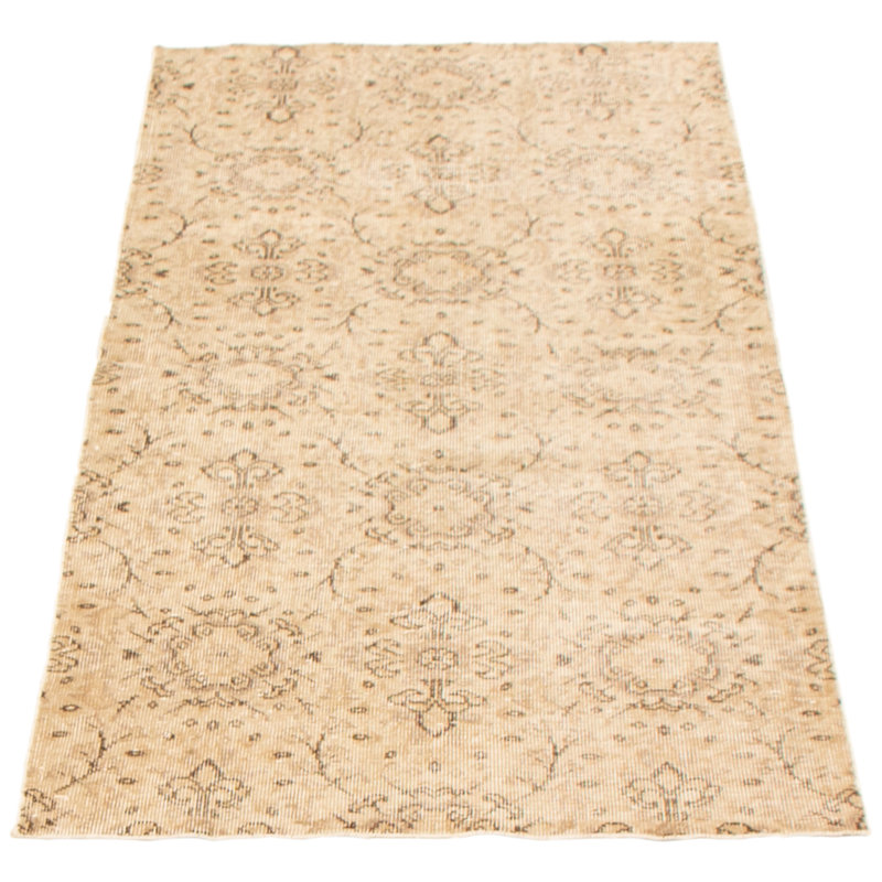Tapis kaki clair rétro Treanthony 3 pi 2 po x 6 pi 8 po