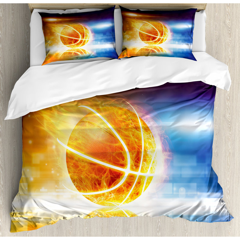 Modern & Contemporary Polyester Duvet Cover, Queen Duvet Cover + 2 Shams