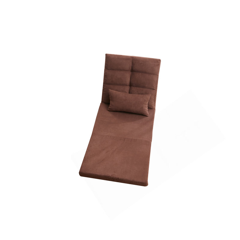 Triple Fold Down Sofa Bed, Adjustable Floor Couch Sofa With One Pillow, 5 Reclining Position, Convertible Upholstered Guest Sleeper