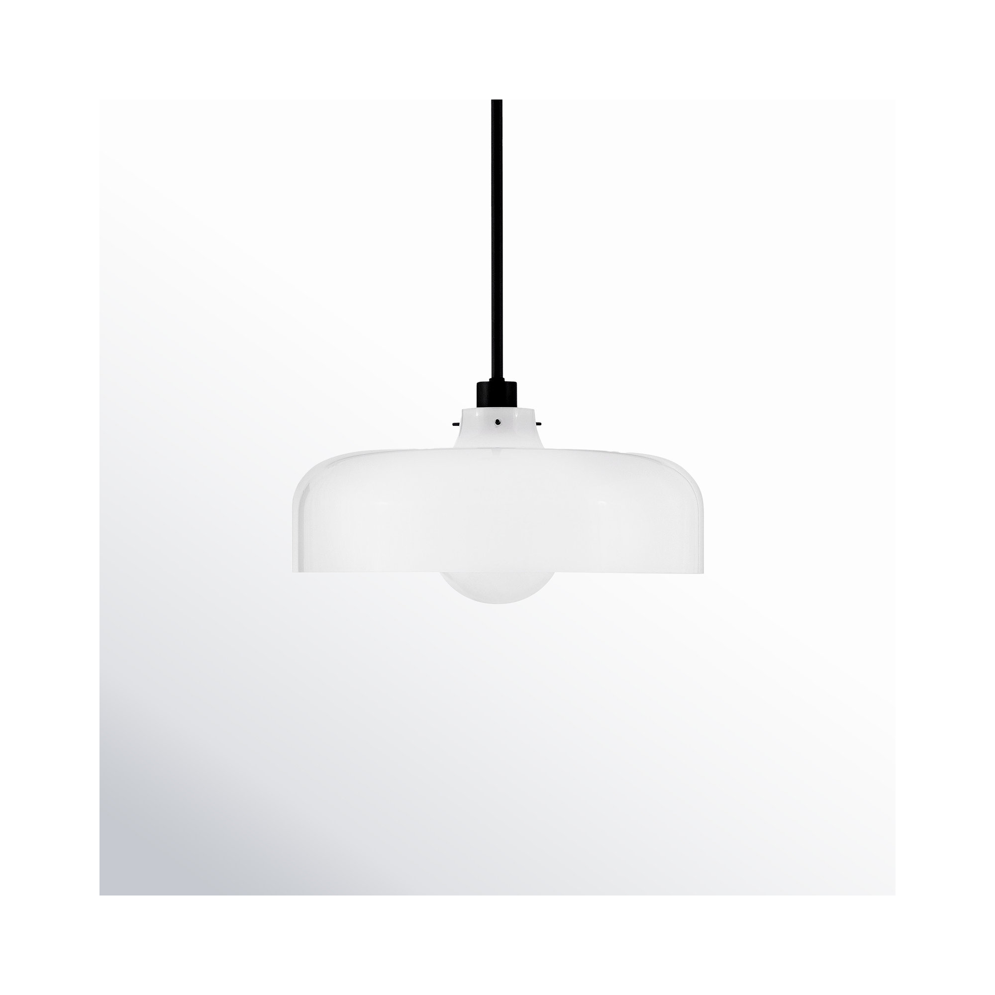 Villa Single Light Steel Dimmable Pendant, Black