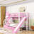 2 Drawers Bunk Bed with Storage Stairs, Slide and Shelves-2001035197-2001035194