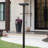 Easy Install Contemporary Square Solar Post Light with Timer