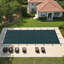 Couverture de piscine enterrée avec maille haute densité et certification de sécurité-114869934