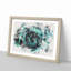 A Teal Rose Watercolour - Picture Frame Graphic Art Print-56874972-56874974