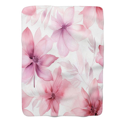 Soft Soft Blooms - couverture de qualité supérieure 1 pièce