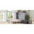 Gray Foldable Queen Size Bed With 2 Wardrobe And Storage Shelf, Multifunctional Platform Bedframe For Bedroom, Wood Structure Arrangement - Guest, Compartment Design-872117475-872117472