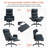 Pu Leather Cross-Legged Office Chair With Flip-Up Arms And Headrest, High-Back Ergonomic Swivel Executive Chair With Footrest And Side Pockets-1138233728