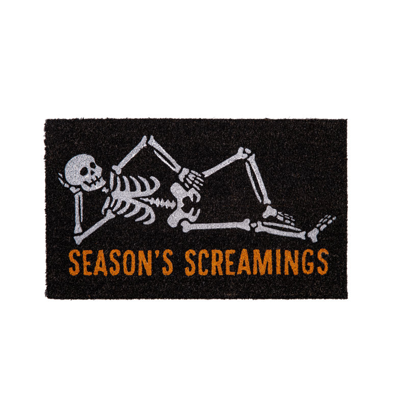 Tapis en fibre de coco Skeleton Seasons Screaming's