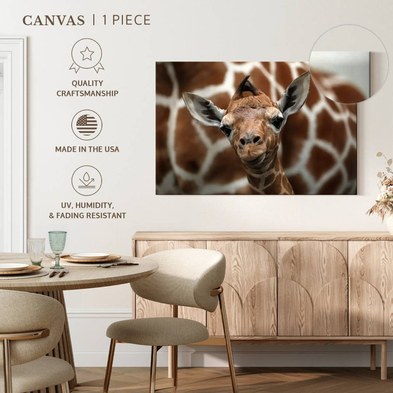 Brampt Giraffe And Baby, 34" H x 51" W