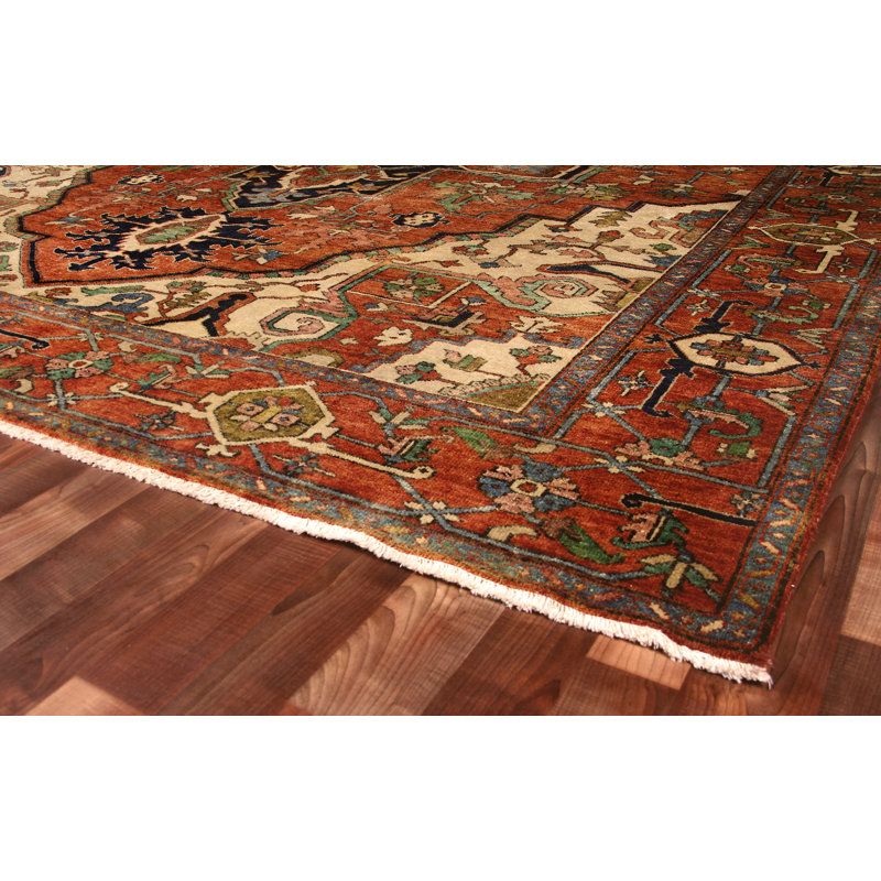 Antique Weave Serapi Wool Oriental Area Rug, Rectangle 12' x 18'