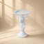 Table d'appoint 19,69 po en résine de cerf blanc