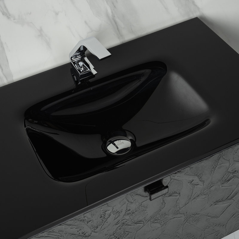 Felvy 32'' W Single Vanity, Black, Black