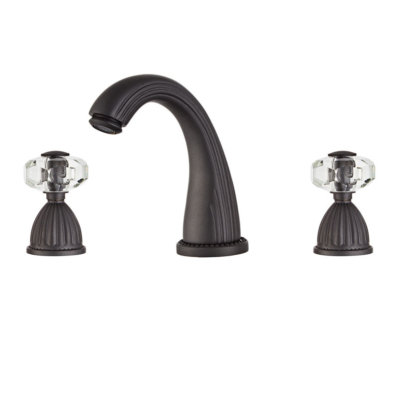 2-handle Bathroom Faucet with Drain Assembly, Gold
