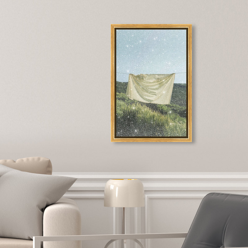Floating Cotton I Print by Oliver Gal, 46"H x 31"W, Gold Floater Frame