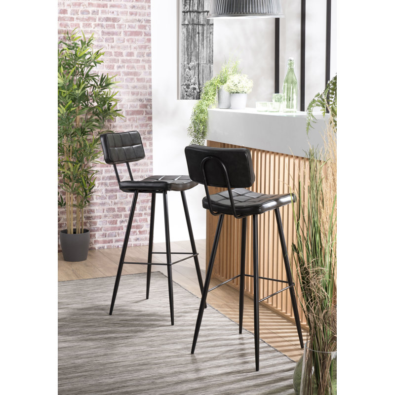 Laguna Upholstered and Faux Leather Bar Stool