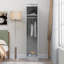 Deraz 1 Door Plain Wardrobe In Marble Effect-1846617299
