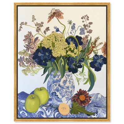 Fleurs et fruits sur toile Modern Farmhouse par Art Remedy