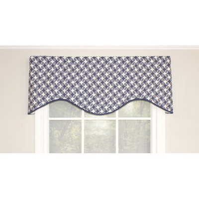 Kiki Cotton Blend Geometric Scalloped Window Valance