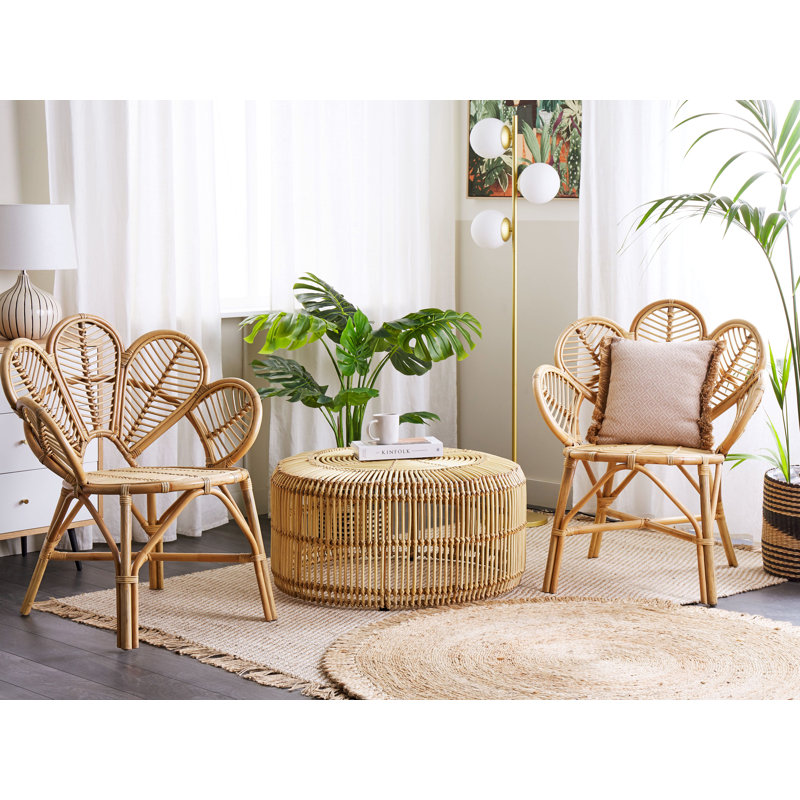 Tooele 2 - Person Wicker Patio Dining Set with Round Table
