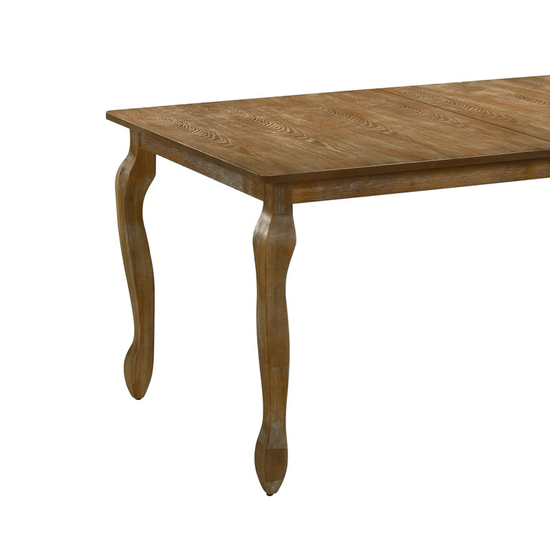 6 - Person Four Leg Dining Set, Brown, Brown, Brown/Light Gray