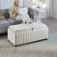 Banc contemporain avec repose-pieds Cubestorage