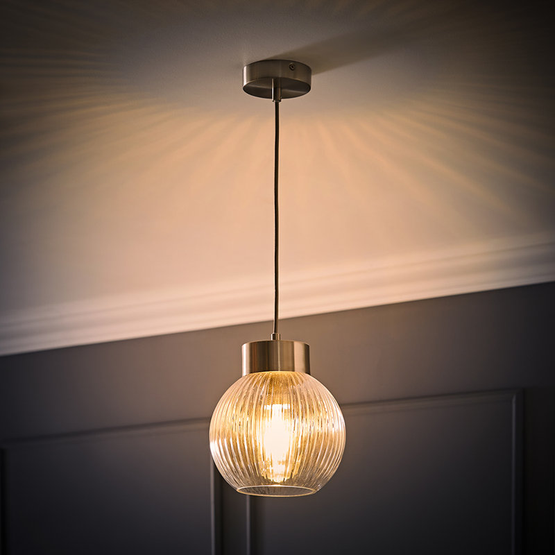 1 - Light Pendant, Chrome, No