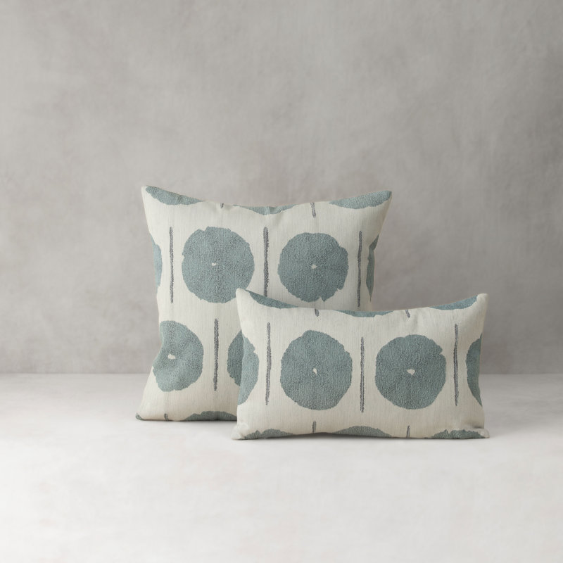 Solstice Performance Pillow Cover & Insert, Mist, Rectangle 12" H x 20" W, Rectangular