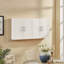 Armoire suspendue en bois avec portes et tablettes-25465246