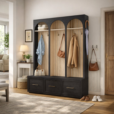 Elegant 59" Wide Entryway Bench